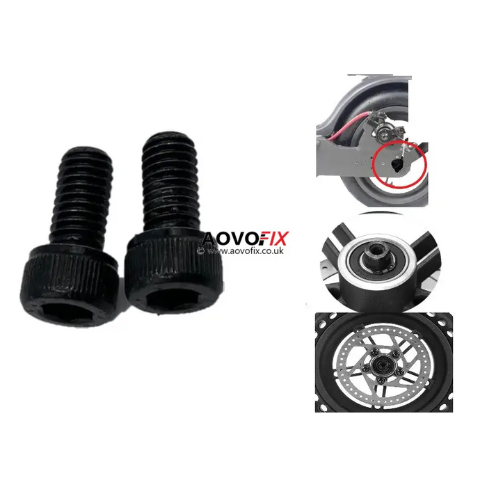 Aovo Pro M365 Rear Wheel Screws - Riding Scooters