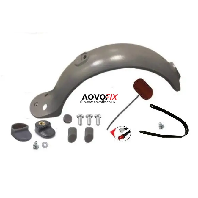 Aovo Rear Mudguard Set With Metal support - Riding Scooters