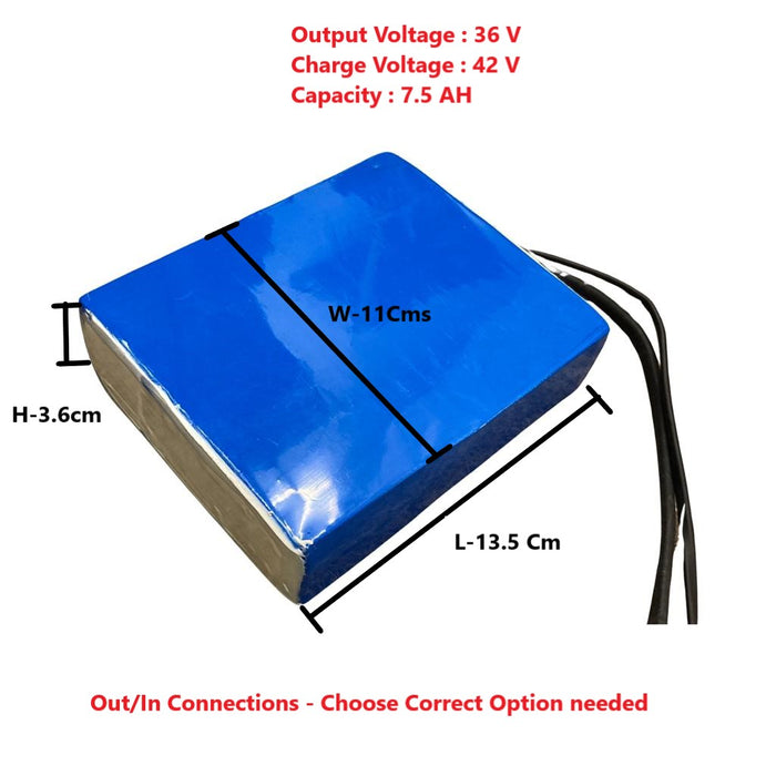 Generic battery 36v 7.5 AH