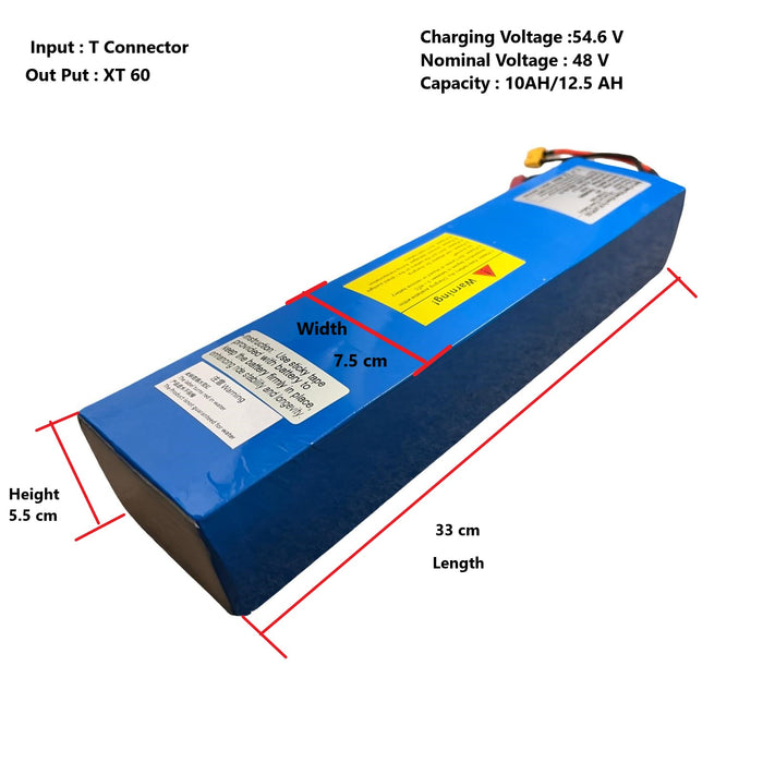 electric scooter battery 48 V 10/12.5AH