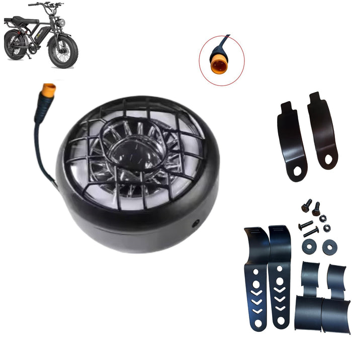 Qlaway BK20 Electric Bike Replacement front Light Horn