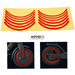 Aovo Pro M365 wheel Reflective Sticker - Riding Scooters