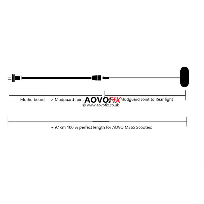 Aovo Rear Mudguard Set 15 PCS - Mudguard