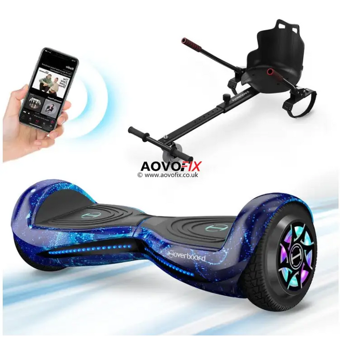 iHover® H2 with LED Self Balancing Hoverboard 6.5 - Blue